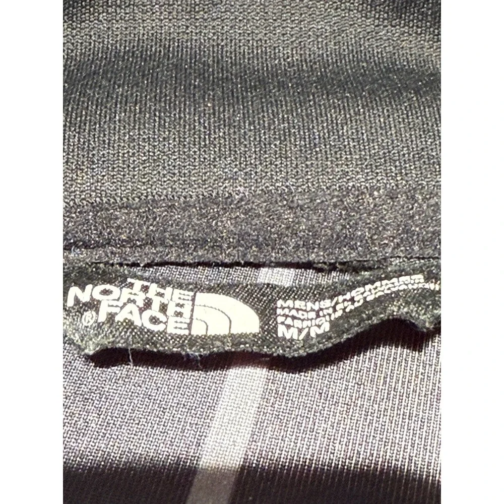 North Face‎ Jersey Track Jacket Pullover Half Zip Material Black System Men'S M